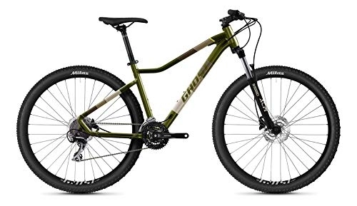 Bicicletas de montaña : Ghost Lanao Essential 27.5R AL W 2021 - Bicicleta de montaña para mujer (S / 40 cm), color verde y gris