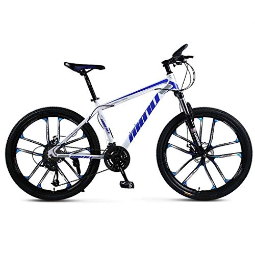 Bicicletas de montaña : GL SUIT Montaa Adultos Bicicleta de Acero al Carbono Off-Road Bike Doble Freno de Disco Bicicletas para Hombres y Mujeres a Caballo al Aire Libre, 26 Pulgadas, C, 24 Speed