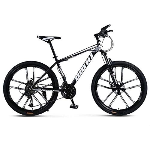 Bicicletas de montaña : GL SUIT Montaña Adultos Bicicleta de Acero al Carbono Off-Road Bike Doble Freno de Disco Bicicletas para Hombres y Mujeres a Caballo al Aire Libre, 26 Pulgadas, D, 21 Speed