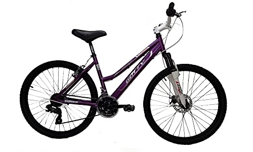 Bicicletas de montaña : Gotty Bicicleta de montaña MTB Mujer CRS, Aluminio 26", con suspensión Zoom Gama Alta, Cambio Shimano de 18 velocidades y Frenos de Disco. (Violeta)