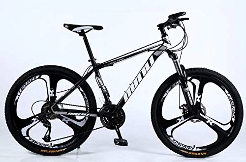 Bicicletas de montaña : H-LML Bicicleta de montaña unisex de 26 pulgadas / 30 velocidades, para todo terreno, velocidad variable, para estudiantes, absorción de golpes, color blanco