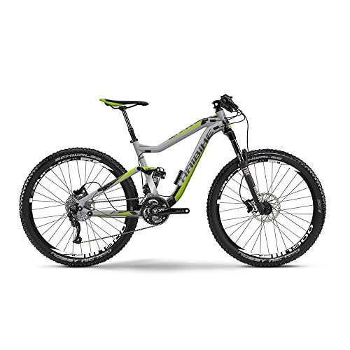 Bicicletas de montaña : Haibike Q. AM 7.20 27.5 de 30 g XT E: I de shock Auto 2015 RH36 ScotchBrite / verde mate