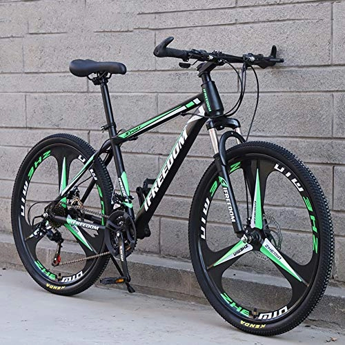 Bicicletas de montaña : Hensdd Adulto Bicicleta De Montaa, 26 Pulgadas Ruedas, SSPEED Doble Disco De Variables De Bicicletas De Montaa, Verde, 29in30speed
