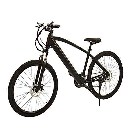Bicicletas de montaña : HLEZ Bikes Bicicleta de Montaña, 27.5 Pulgadas Bicicleta Eléctrica Unisex Adulto 250W, Batería 36V 9.6Ah 7 Velocidades, Adultos, Unisex, Negro Brillante, Us