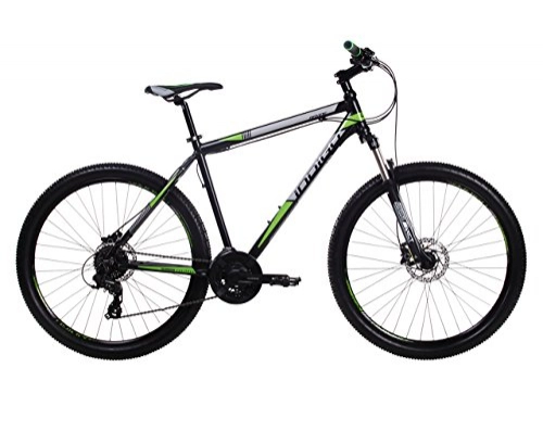 Bicicletas de montaña : Indigo Hombres del Barranco para Bicicleta de montaña, Color Negro / Verde, tamaño Large, tamaño de Cuadro 20, tamaño de Rueda 27.5 Centimeters