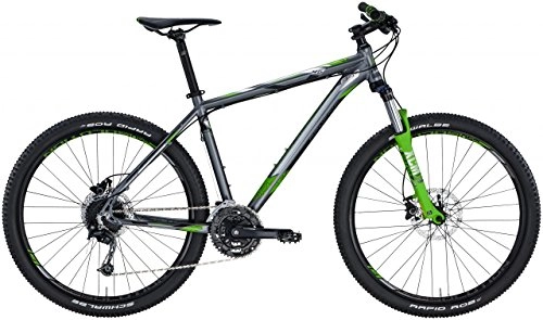 Bicicletas de montaña : Intersport Genesis MTB Solution 4.0 27, 5 - Bicicleta de montaña, color gris mate, color multicolor, tamaño 48