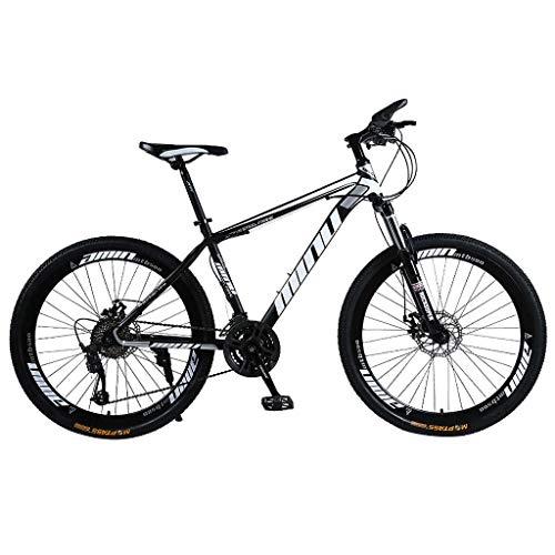 Bicicletas de montaña : Isshop Bicicleta de Montaa, 26 Pulgadas 21 Velocidades Suspensin Completa MTB Bicicleta al Aire Libre (Negro)
