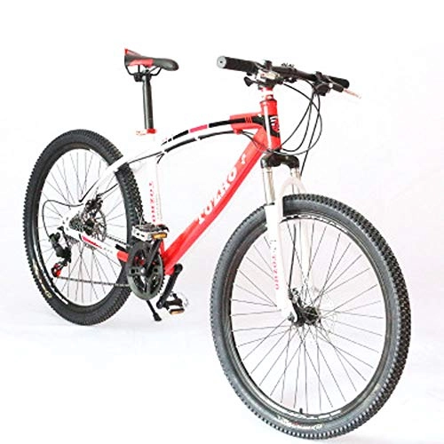 Bicicletas de montaña : JH Bicicletas De Montaa, Urbano Deportes Y Mujeres De Los Hombres, Motos De Nieve De Playa, Bicicletas De Acero Al Carbono (21 / 24 / 27 Velocidad Variable), Rojo, 21speed26inch