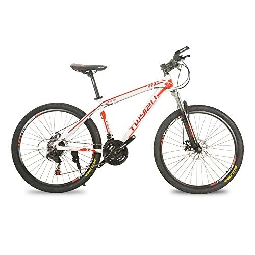 Bicicletas de montaña : JHKGY Bicicleta De Montaña para Jóvenes / Adultos, Bicicleta con Amortiguación De Golpes De 26 Pulgadas Y 21 Velocidades, Bicicleta De Suspensión Delantera Doble De Aleación De Aluminio, Rojo