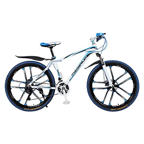 Bicicletas de montaña : JLASD Bicicleta Montaña Bicicleta De Montaña, Bicicletas De Aluminio Ligero De Aleación, Doble Disco De Freno Y Suspensión Delantera, 26 Pulgadas De La Rueda De Unisex (Size : 21-Speed)