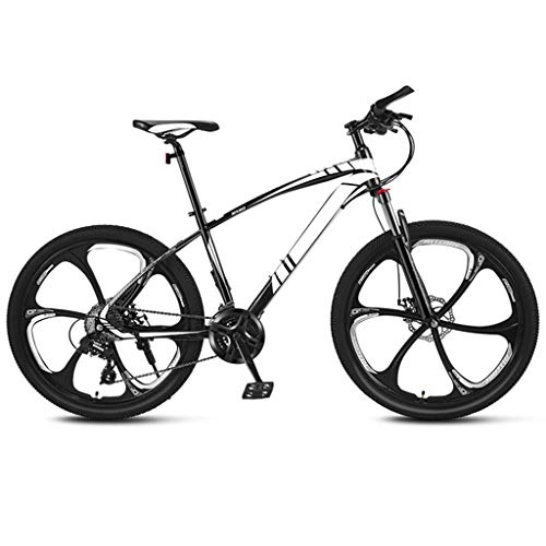 Bicicletas de montaña : JXJ 24 Pulgadas Bicicleta de Montaña, 21 / 24 / 27 / 30 Velocidades Alta Velocidad de Acero Al Carbono Bicicleta para Adultos, Doble Freno Disco