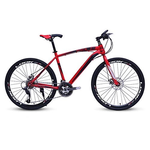 Bicicletas de montaña : JXJ Bicicleta Montaña de Alta Velocidad de Acero Al Carbono Doble Freno Disco Bikes MTB para Hombre y Mujer Adecuada para el Ciclo Al Aire Libre(26 Pulgadas, 21 / 24 / 27 / 30 Velocidades)