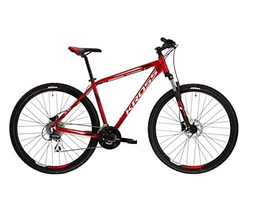 Bicicletas de montaña : Kross Hexagon 5.0 - Bicicleta de montaña para hombre (29 pulgadas), color rojo y negro