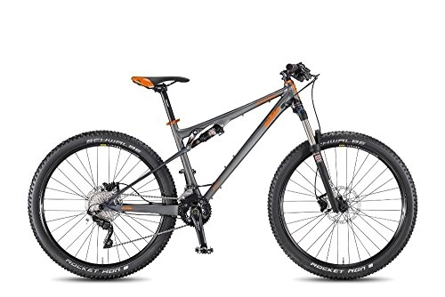 Bicicletas de montaña : KTM Lycan 274 Mountain Bike, 2016, titangrau Negro Mate Naranja, RH 48, 13, 40 kg
