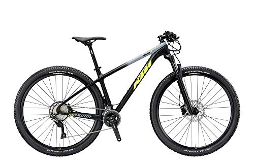 Bicicletas de montaña : KTM Myroon Alpha 22 - Bicicleta de Hombre de 22 velocidades, Hardtail, Modelo 2019, 29 Pulgadas, Color Negro Mate, 53 cm