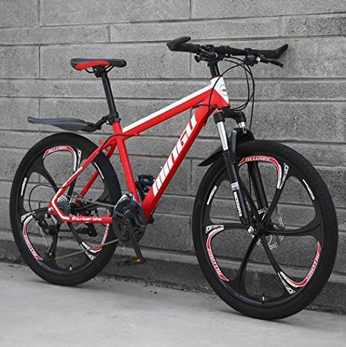 Bicicletas de montaña : Langlin Bicicleta de montaña para Hombre de 26 Pulgadas Sistema de Freno de Doble Disco de Cuadro Duro Bicicletas de Acero con Alto Contenido de Carbono Bicicletas MTB Todo Terreno, 01, 26" 30 Speed
