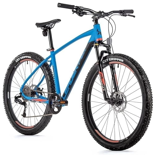 Bicicletas de montaña : Leader Fox MTB Esent - Bicicleta de montaña (27, 5 pulgadas, frenos de disco, 8 marchas, altura de 46 cm), color azul