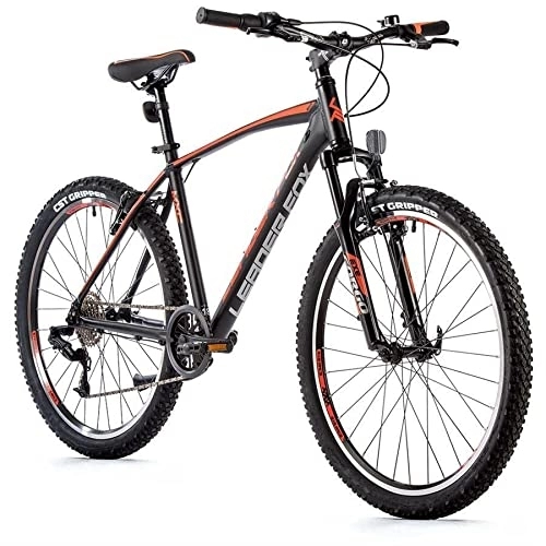 Bicicletas de montaña : Leader Fox MXC Gent - Bicicleta de montaña (26", aluminio, 8 marchas, S-Ride, 46 cm), color negro y naranja