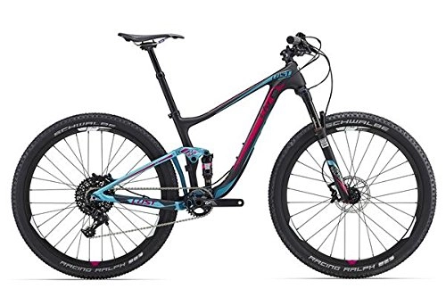 Bicicletas de montaña : LIV Lust Advanced 127, 5pulgadas Mountain Bike Mujer Negro / Azul / Rojo (2016), unisex