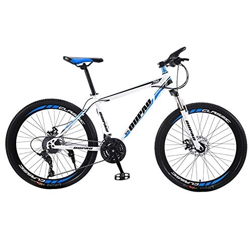 Bicicletas de montaña : LNX Adulto Velocidad Variable Bicicleta de montaña - Estructura de Acero al Carbono - Asiento Regulable Frenos de Disco - para Adolescentes Niño Hombres Muchachas - 24 / 26 Pulgadas
