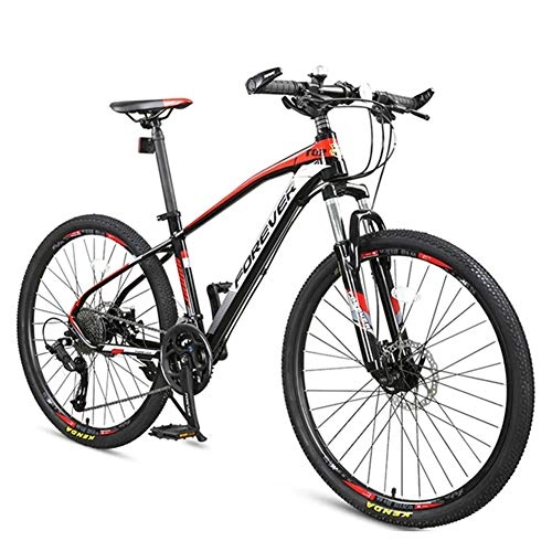 Bicicletas de montaña : LOISK Bicicleta de Montaña 27.5 Pulgadas, Bicicleta con Freno de Disco hidráulico Doble, Bicicleta de Carretera para Estudiantes Adultos, Black Red