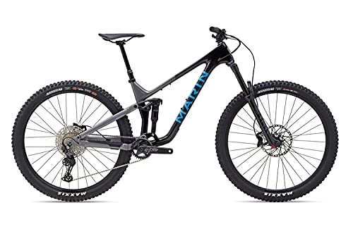 Bicicletas de montaña : Marin 2021 Alpine Trail Carbon C1 Negro / Plata / Azul M, UNI