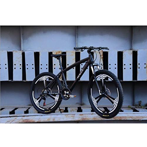 Bicicletas de montaña : Montaa para Bicicleta 26 pulgadas de alta de acero al carbono de bicicletas todo terreno bicicletas de montaña de suspensin completa de los hombres 24 Velocidad de doble freno de disco de , Negro