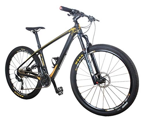 Bicicletas de montaña : MQJ Bicicleta de Montaña de Fibra de Carbono 27.5 Pulgadas 30 Velocidades Hidráulicas Hidráulicas Freno de Disco de Freno Integral de Choque Completo de Bloqueo Hidráulico.