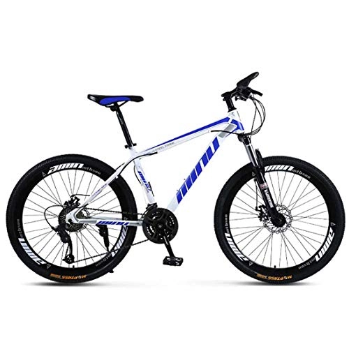 Bicicletas de montaña : MUYU Bicicleta de Carretera de Aluminio de Alta Resistencia, 21 velocidades (24 velocidades, 27 velocidades, 30 velocidades) Bicicleta de cercanías de Doble Freno y Disco / Freno, Azul, 30 Speed