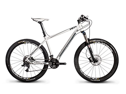 Bicicletas de montaña : NOX Bike Satellite SFB Comp Am Mountain Bike Bicicleta para Cross Road de Principiantes con Maxxis Ikon 27, 5x 2, 2Neumticos, Blanco