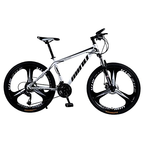 Bicicletas de montaña : NZKW Bicicleta Bicicleta de montaña Ruedas de 26 Pulgadas Bicicleta para Adultos, 21 (24, 27) Velocidades Bicicleta Trek, Freno de Disco Doble Horquilla de suspensión Bicicletas antidesl