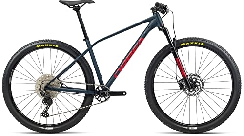 Bicicletas de montaña : ORBEA Alma H50 29R Mountain Bike (L / 48, 3 cm, Blue Bondi (Matte) / Bright Red (Gloss))