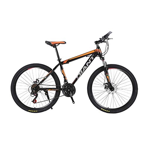 Bicicletas de montaña : OVINEE Bicicleta de 26 Pulgadas y 21 velocidades Bicicleta de montaña Mcgee Velocidad de 26 Pulgadas con Doble absorcin de Impactos, Bicicleta para Hombres, DLANT Bike (Naranja)