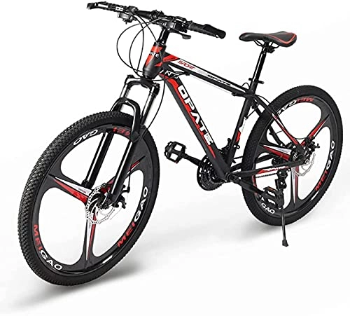 Bicicletas de montaña : Qianglin Bicicleta de montaña de 24 / 26 Pulgadas para Hombres y Mujeres, Bicicletas de MTB de Carretera Todo Terreno para Adultos, Horquilla de suspensión, 21-30 velocidades, Frenos de Disco Doble