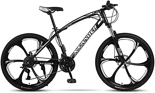 Bicicletas de montaña : Qianglin Bicicleta de montaña para Hombre Adulto de 24 / 26 Pulgadas, suspensión Total 24-30 Velocidad, Bicicleta de Carretera Todo Terreno, Bicicleta de Ciudad con Frenos de Disco Dobles para Mujeres