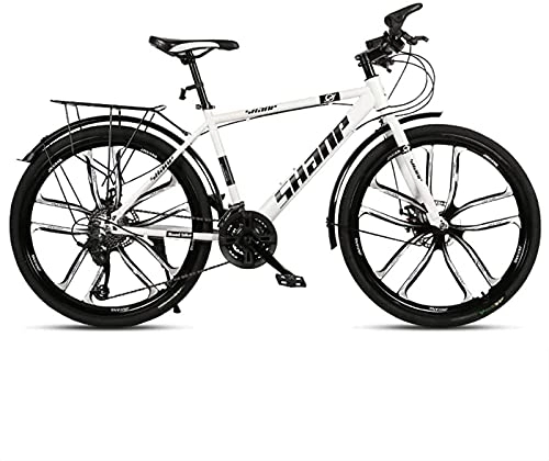 Bicicletas de montaña : Qianglin Bicicleta de montaña para Hombre de 26 Pulgadas, Bicicleta de Carretera para Adultos, Bicicleta Deportiva al Aire Libre para viajeros en la Ciudad, Freno de Disco, 21-30 velocidades Opcional