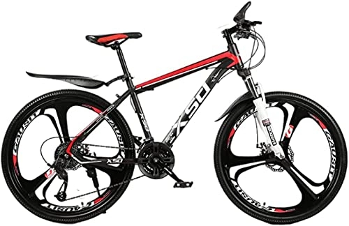 Bicicletas de montaña : Qianglin Bicicletas de montaña de 24 / 26 Pulgadas para Mujeres / Hombres Adultos, Bicicleta MTB de 21-30 velocidades con Horquillas de suspensión, Frenos de Disco Dobles, Bicicleta Urbana de cercanías
