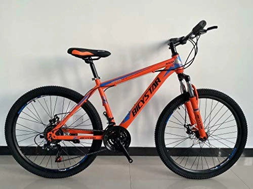 Bicicletas de montaña : Reset - Bicicleta MTB 29 Bike Star 21 V, naranja y azul