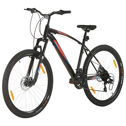 Bicicletas de montaña : Tidyard Bicicleta de Montaña 21 Velocidades 29 Pulgadas Rueda 48 cm Bicicleta Montaña para Adulto Negro