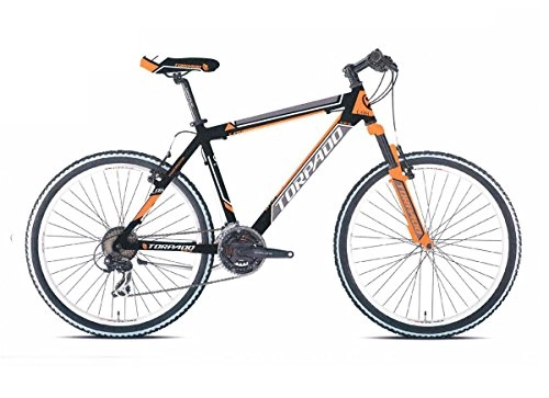 Bicicletas de montaña : TORPADO Bicicleta MTB 595Earth 26V-Brake 3x 7V Talla 38Negro / Naranja (MTB con amortiguacin)