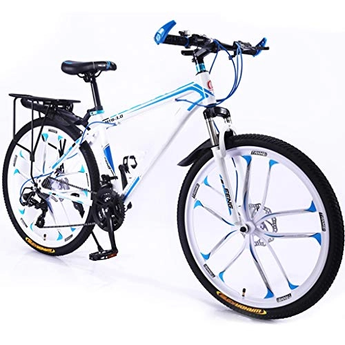 Bicicletas de montaña : TXTC MTB For Jvenes Y Adultos, La Bicicleta con Doble Freno De Disco, Variable De Alta Velocidad De Acero Al Carbono De Bici Grande For Montar A Caballo Y Los Desplazamientos Urbanos