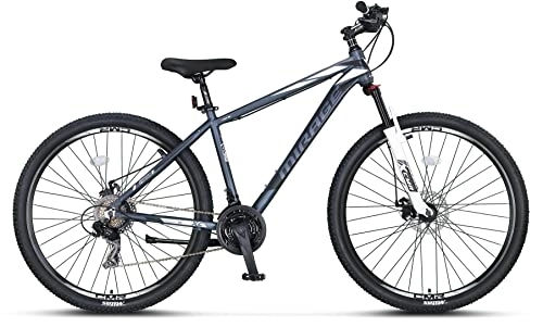 Bicicletas de montaña : Umit Mirage Bicicleta, Adultos Unisex, Gris-Blanca, 27, 5" T.16