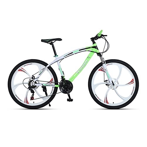 Bicicletas de montaña : VIIPOO Bicicleta Todoterreno para Adultos Amortiguador Velocidad Variable Montaña Deportes Al Aire Libre Bicicleta Ciclismo Estudiante 24 / 26 Pulgadas, Green-24‘’ / 27 Speed