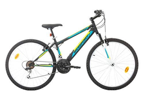 Bicicletas de montaña : VTT Bicicleta de montaña de 26 Pulgadas, Horquilla telescópica, 21 velocidades, Potencia Headset y desviador Shimano