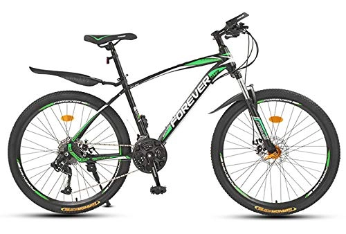 Bicicletas de montaña : WANG-L Bicicleta De Montaa Nios Y Nias 24 / 26 Pulgadas Adulto Absorcin De Choque Fuerte Velocidad Variable MTB Bicicleta De Montaa Todoterreno, Green-26inch / 21speed