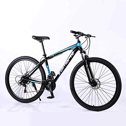 Bicicletas de montaña : WEHOLY Bicicleta Bicicleta de montaña Suspensión Doble Bicicleta para Hombre 21 Velocidades 29 Pulgadas Marco de Aluminio Frenos de Disco para Bicicleta, Azul
