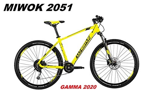 Bicicletas de montaña : Whistle Bicicleta MIWOK 2051 Rueda 27, 5 Shimano Deore 18 V Suntour XCM RL Gamma 2020, Neon Yellow Anthracite Matt, 51 CM - L