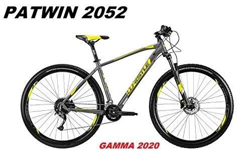 Bicicletas de montaña : Whistle - Bicicleta Patwin 2052 rueda 29 Shimano Alivio 18 V Suntour XCM RL Gamma 2020, ANTHRACITE NEON YELLOW MATT, 48 CM - M