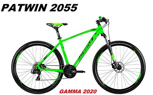 Bicicletas de montaña : Whistle - Bicicleta Patwin 2055 Rueda 29 Shimano 21 V Suntour XCT HLO Gamma 2020, Neon Green Black Matt, 48 CM - M