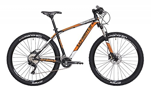 Bicicletas de montaña : Whistle 'Mountain Bike 27, 5 Miwok 1719 Negro / Neon Naranja Mate 22 V tamaño M 18 (170 cm – 180 cm)